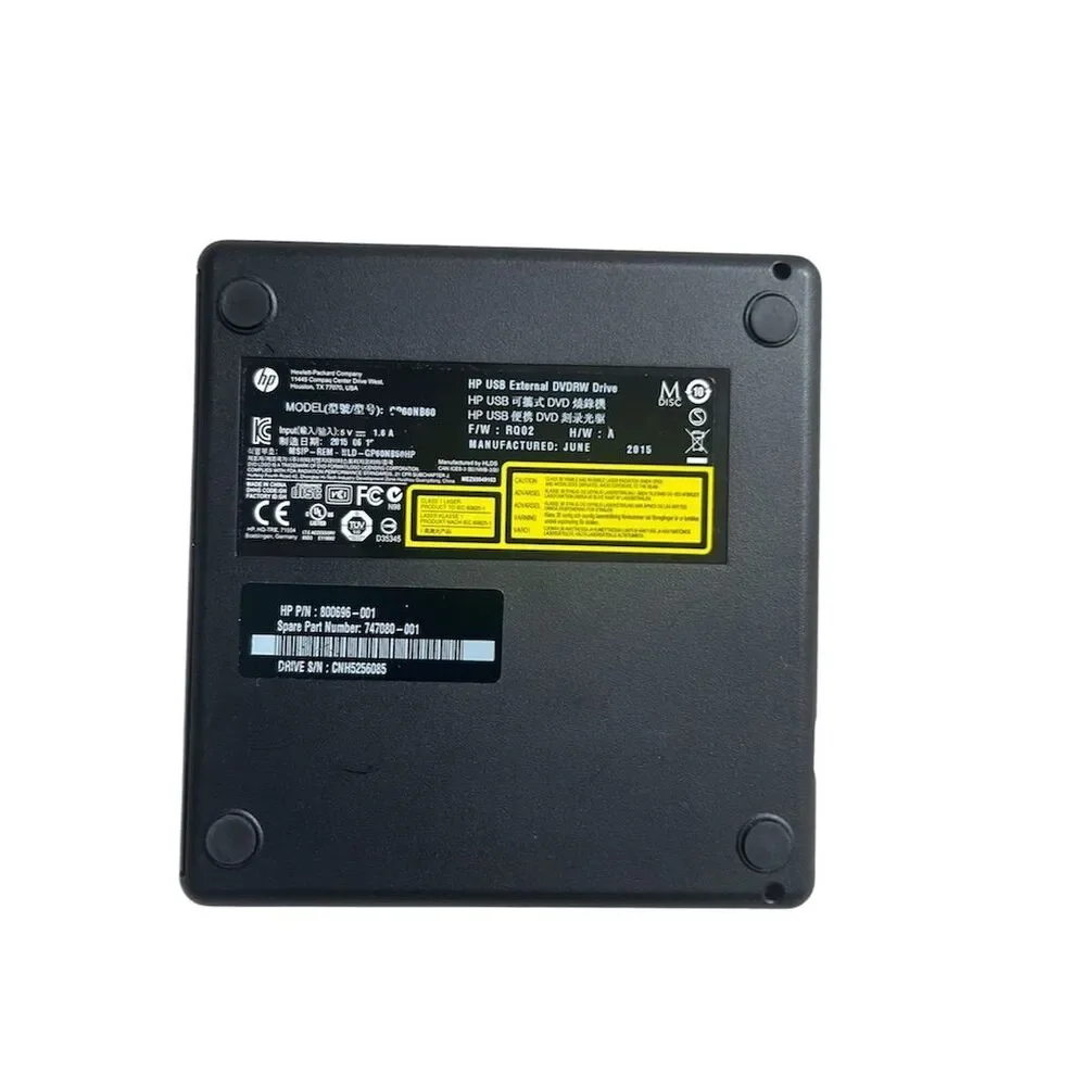 HP USB External DVDRW Drive Compact Lightweight for PC